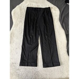 Brooks Brothers Madison Mens Dress Pants Pleated‎ Front W35 L28 Charcoal Black